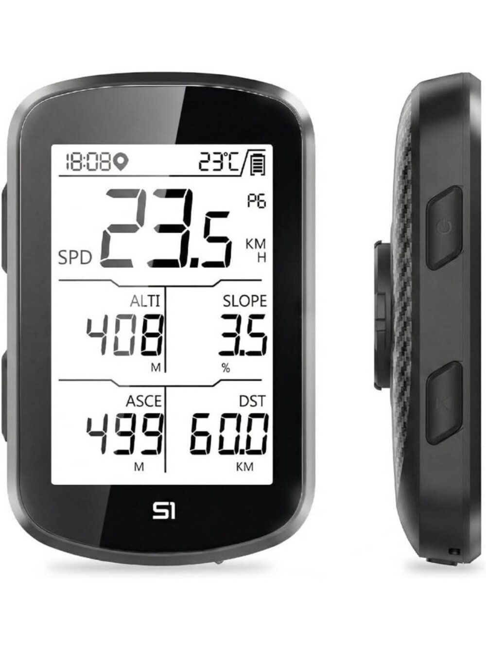 Wireless GPS Bike Computer - Ultra Thin 2.8" Screen, Lightweight & Waterproof